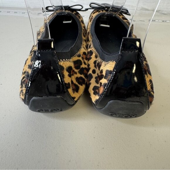Geox Respira Italian Leopard Animal Print Womens Ballet Flats Size 40 - Picture 6 of 13